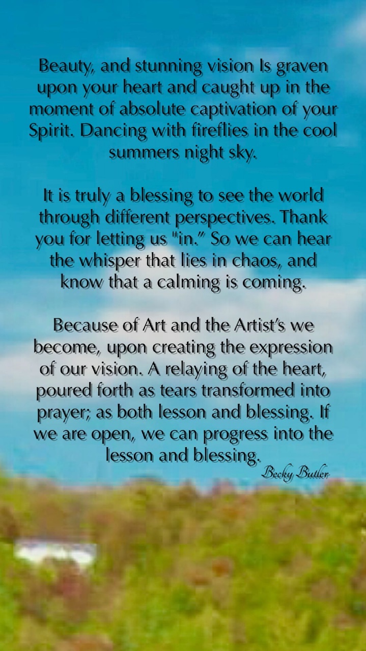 An Artist’s Blessing…